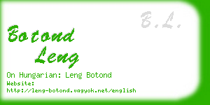 botond leng business card